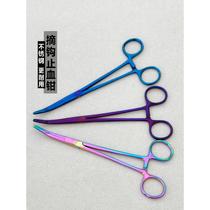 Stainless steel hook removal hook removal curved mouth hemostatic pliers fishing gear supplies fishing accessories hook binding elbow decoupler hair plucking pliers