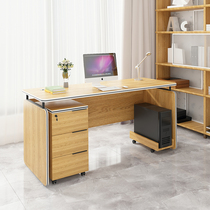 Simple computer desktop desk modern simple single work desk staff desk and chair combination boss desk office