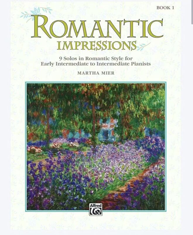 Romantic Impression Piano Solo Collection Martha Mier Volumes 1-4 Piano Scores 4 Volumes