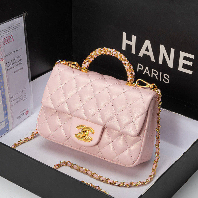 Genuine Leather Small Chanel-Style Bag for Women 2026 New Model ­ Nair Bags Are High-End, Fashionable Shoulder and Crossbody Handbags.