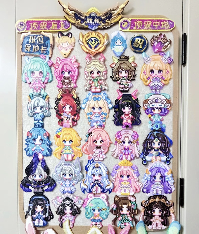 Popular Honor of Kings Puzzle Pieces, Finished Products in Stock, Can Be Drilled for Keychains, Fridge Magnets, Car Hangings, Birthday Gifts, Officially Licensed