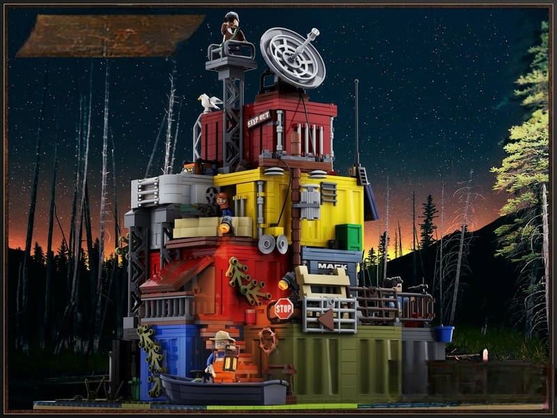 【High-Quality Brick Parts】Moc-56760 Doomsday Survivor Pier Fun Building Blocks Educational Toy Gift 【High-Quality Brick Parts】Moc-56760 Doomsday Survivor Pier Fun Building Blocks Educational Toy Gift