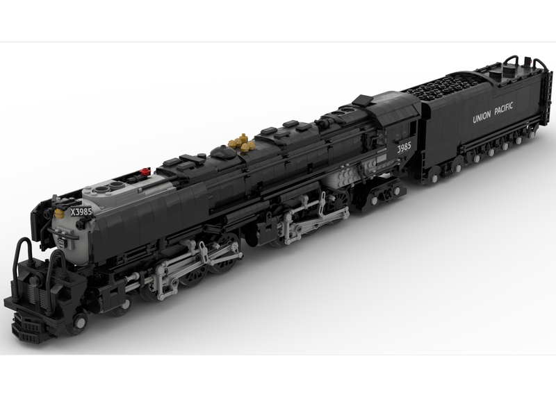 [High-Quality Bricks] Union Pacific Moc-216414 Steam Train Fun Building Block Educational Toy
