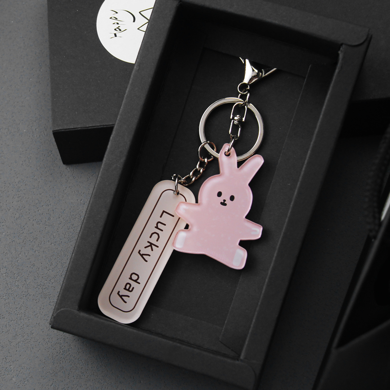 Jaozooa Original Pink Rabbit Car Keychain for Girls, High-End, Exquisite, Sophisticated, Cute and Unique Accessory Jaozooa Original Pink Rabbit Car Keychain for Girls, High-End, Exquisite, Sophisticated, Cute and Unique Accessory