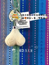 Ready-stock kangaroo egg keychain made in Australia travel souvenir internet celebrity plush pendant birthday gift