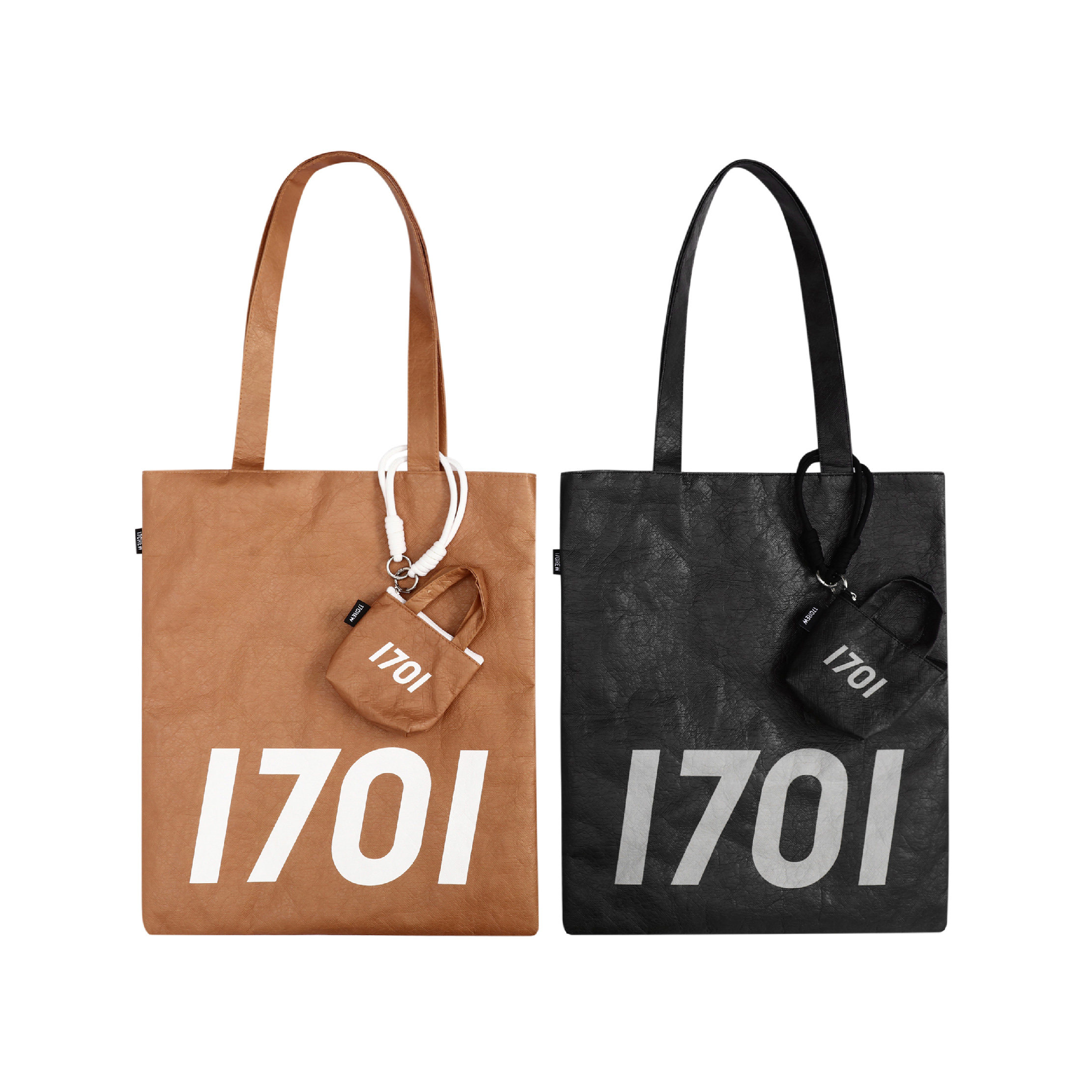 1701 Original Eco Tyvek Large Shoulder Tote Bag, Unisex Commuter Carryall - Thumbnail 6