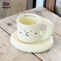 UNDERBOBO Cute home water cup ceramic cup expression glass large capacity creative gift simple