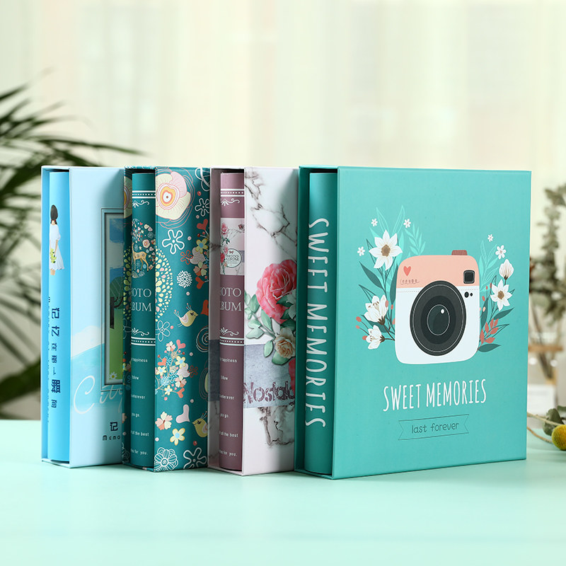 Photos Album Large Capacity Family Edition Photo Archive Collection 6 5 4 3 Inch Three-Six Movie Set Baby Growth Commemorative Album Inserts Page Style Elementary School Graduation Album Book-Taobao