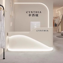 Clothing store cashier counter small shop counter hairdresser beauty salon bar pet shop paint front desk reception desk