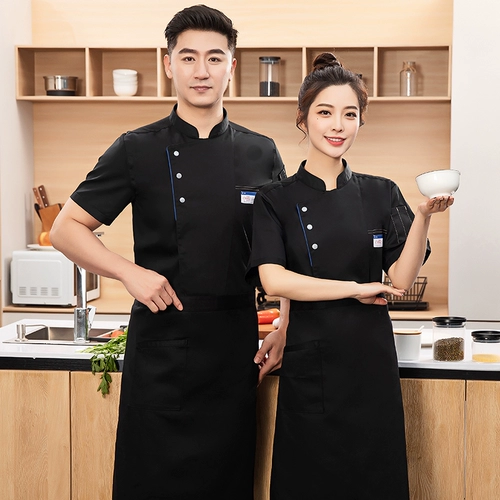 Шеф-повар рабочая одежда с коротким рукавом летние изготовления на заказ отель отель отель кухня столовая пекарь