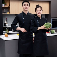 Черный лонгслив, фартук