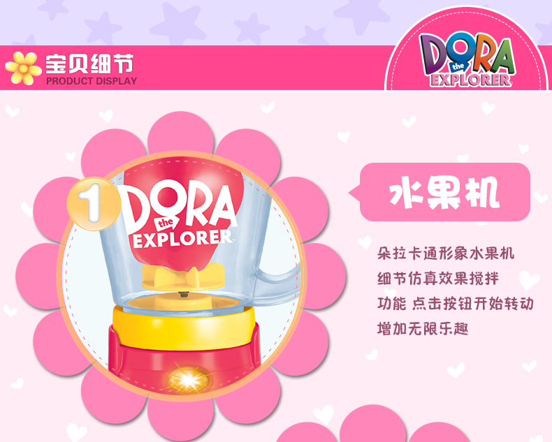 Chính hãng Dora Mô phỏng Thiết bị nhỏ Nhà bếp Nhà bếp nhỏ Trợ giúp Máy trộn Bánh mì Máy ép trái cây Đồ chơi bộ xếp hình lego