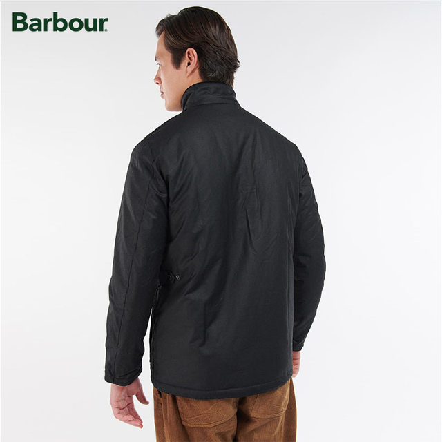 BarbourBainbridge ຜູ້ຊາຍດູໃບໄມ້ລົ່ນແລະລະດູຫນາວທີ່ບໍລິສຸດຝ້າຍຄລາສສິກ plaid waxed ຂີ້ເຜີ້ງ jacket