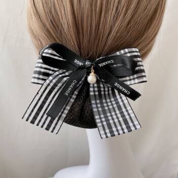 Bank nurse head flower girl hotel work professional hair net stewardess waiter hairpin hair accessories net pocket