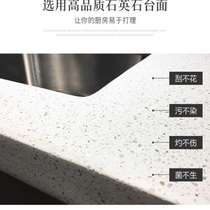 New Zhongxun quartz stone countertops custom cabinets marble scratch-resistant two-color window sills anti-penetration