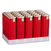 Full box of 50 frosted windproof lighters thickened metal direct punch disposable lighters custom-made advertising printing