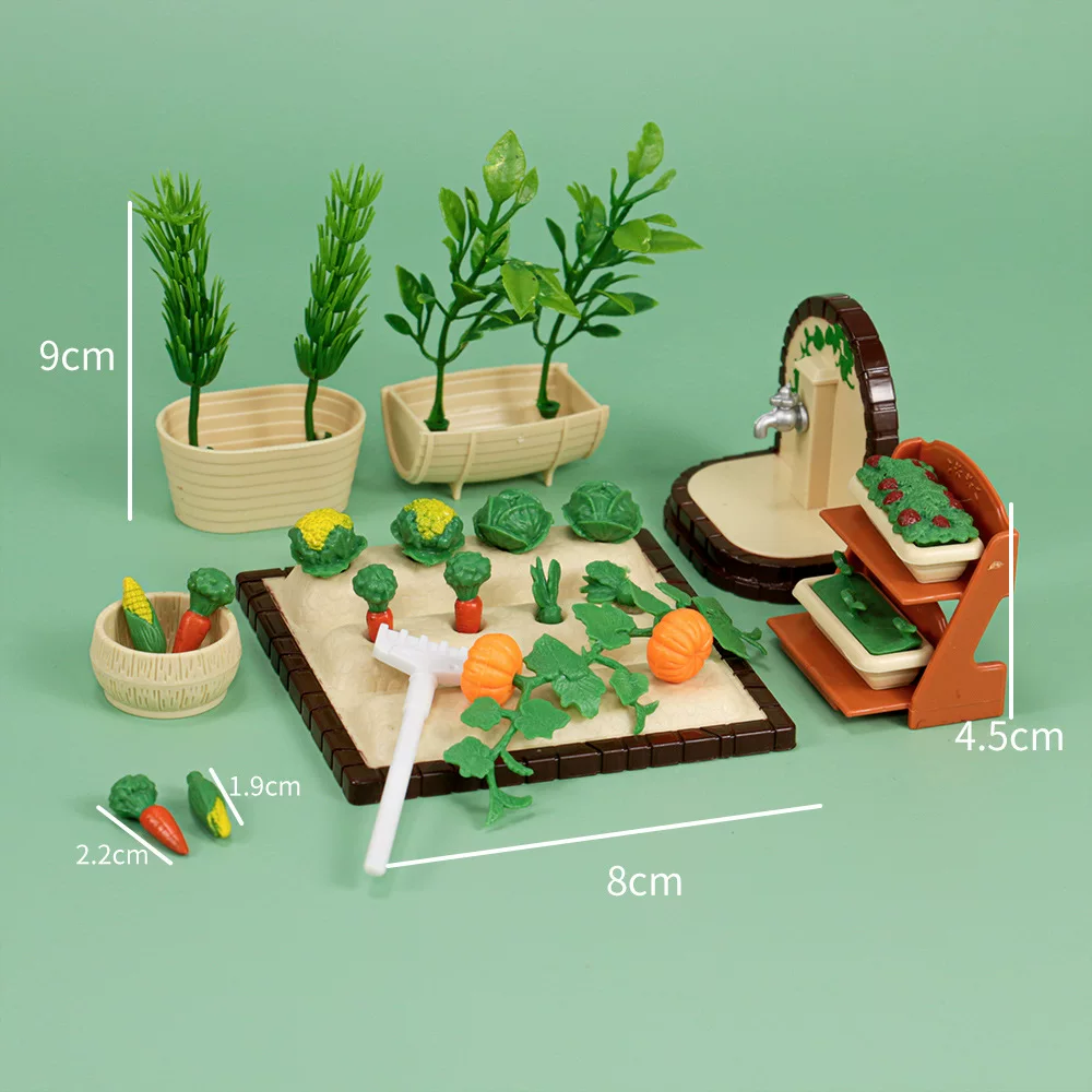 [Dollhouse Mini Mini Kitchen Garden Vegetable Farm Shovel Rak]