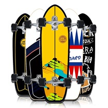 32-inch land surfboard C7 spring steering bridge pedal-free beginner ski simulation training board for street transportation
