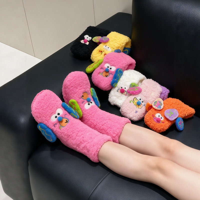 Puppy Socks, Warm Floor Socks, Sleep Socks, Thickened Mid-Tube Women's Autumn and Winter Comfortable Foot-Warming Socks, 2026 New Model