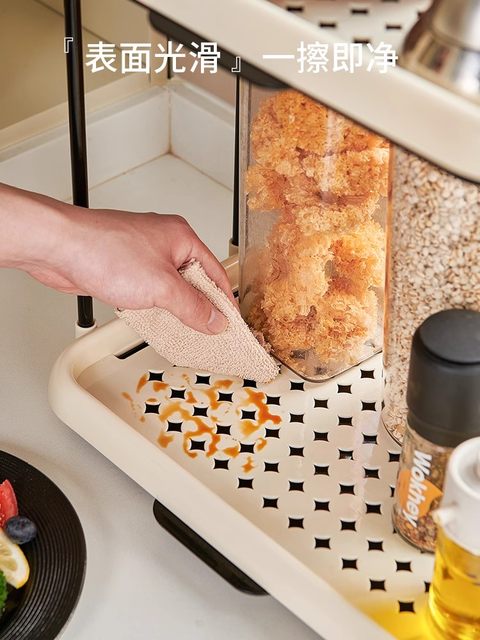 Tea bag storage box Tea room coffee capsule storage rack Office bar desktop multi-layer hair dryer storage rack