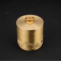Car brass ashtray sealed tea scented powder ornaments home portable small size for travel