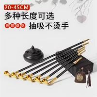 Fusteen Pure Bronze Retro -стиль фигурная статуэтка традиционная мужская длинная дым с борьбой с сухой дымовой пакет