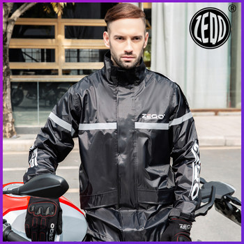 Zeqo motorcycle riding raincoat two-piece suit single men's and women's electric motorcycle thickened reflective anti-storm clothing yy01