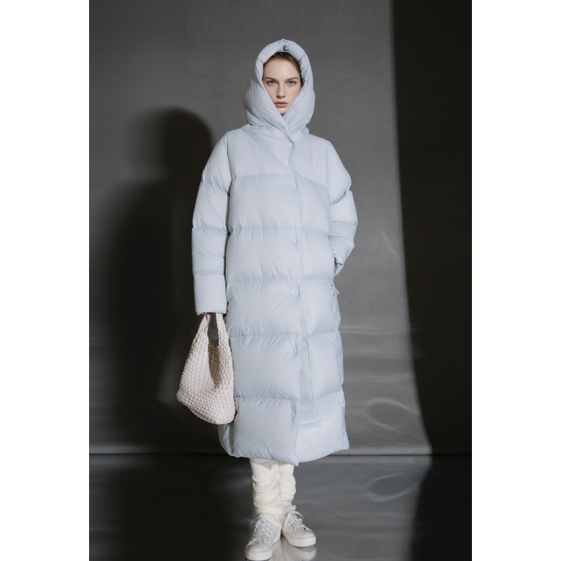 Jianchuang Clear Sky Walk Lightweight Fluffy Warm down Jacket Women's Hooded Thickened Puff Goose down Coat Mid-Length Jianchuang Clear Sky Walk Lightweight Fluffy Warm down Jacket Women's Hooded Thickened Puff Goose down Coat Mid-Length