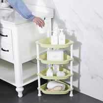 Three-story and four-story combination bathroom triangle storage rack bathroom plastic washbasin rack floor-standing kitchen storage rack