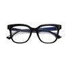 Lesca Black-Framed Glasses for Men and Women, Trendy Large-Frame Anti-Blue Light Frames, Can Be Fitted with Prescription Lenses, Korean Style Myopia Glasses Frames