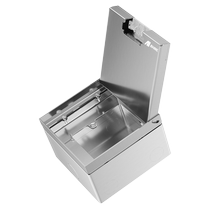 MSHML stainless steel floor plug embedded floor socket invisible flat floor hidden plug placed on 86 panel