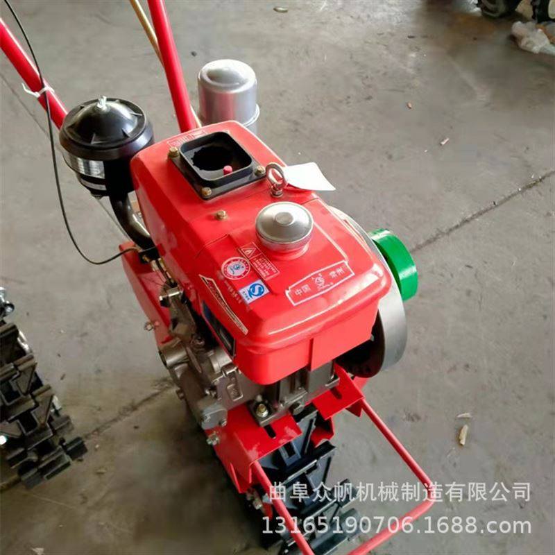 Agricultural chain rail-type cultivator single-chain-track single-chain-wheel ditching and fertilizing arable land machine Mountain ploughing machine manufacturer-Taobao