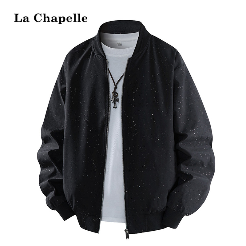 La Chapelle Starry Sky Trendy Brand Jacket for Men, New Autumn/Winter American Style Casual Outdoor Windproof Baseball Collar Jacket