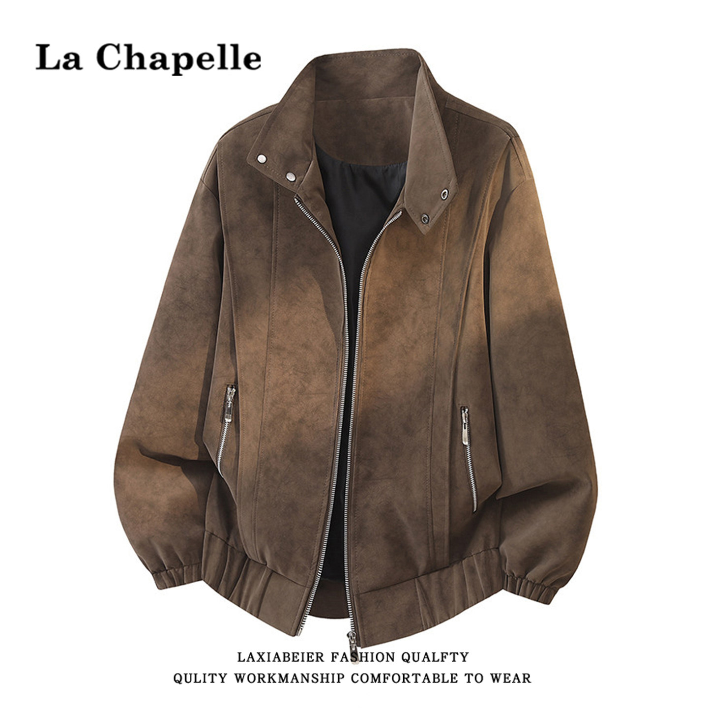 La Chapelle, кожаная куртка с отворотом в американском стиле, мужская весенне-осенняя новинка 2026 года, ветрозащитный автомобильный костюм, куртка из искусственной кожи