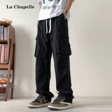 Мужские хлопковые тонкие штаны для отдыха, летний парашютист, новая коллекция, свободный прямой крой