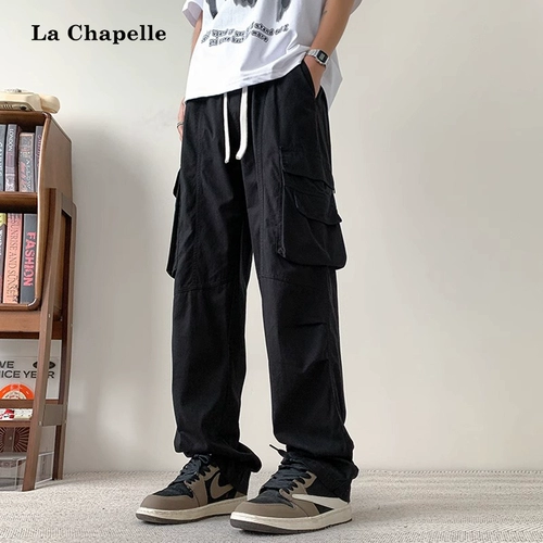 Мужские хлопковые тонкие штаны для отдыха, летний парашютист, новая коллекция, свободный прямой крой