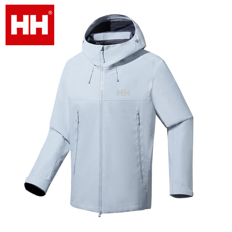[Same Style as Wang Yibo] Hh Outdoor Storm-Level Mountaineering Jacket for Men and Women, Lightweight Waterproof and Windproof Hiking Jacket