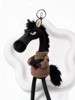 2026 Year of the Horse Mascot, the Chosen Black Horse, Bag Charm, Plush Toy, Gift for Friends, the Chosen Black Horse Pendant