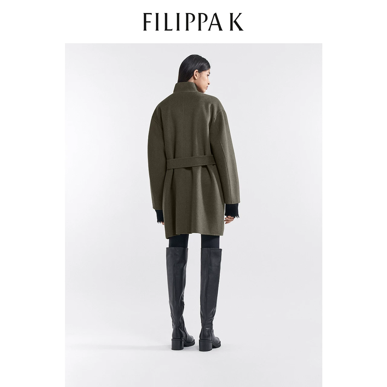 952929103 Bulin Черный EdinaFilippa K Mao Woors Curdine Wool Женская куртка оливковая женская одежда
