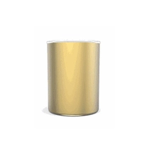 Золотая алюминиевая чашка