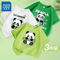 [Специальный набор из 3 шт.] Мятно-зеленый/Вьющаяся панда-Белый/J Панда-Фруктовый зеленый/J Бамбуковая панда