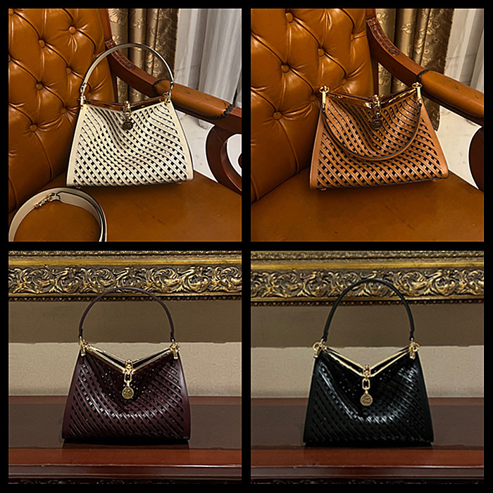 New Etro Women's Bag Vela Handbag Perforated Cowhide Hobo Metal Buckle Underarm Bag Single Shoulder Crossbody Bag New Etro Women's Bag Vela Handbag Perforated Cowhide Hobo Metal Buckle Underarm Bag Single Shoulder Crossbody Bag