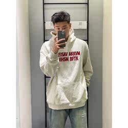 Trendy Hip-Hop Spring and Autumn New Gray Hooded Sweatshirt for Men, American Retro Vibe, Trendy Brand Top Jacket