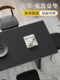 Black table mat, oil-proof and waterproof, no-wash table mat, desktop protection mat, light luxury high-end tablecloth, leather coffee table mat