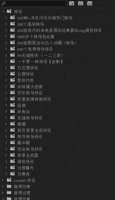 pr插件合集