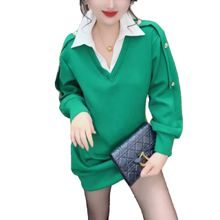 Simple and fashionable a-line skirt with thick velvet