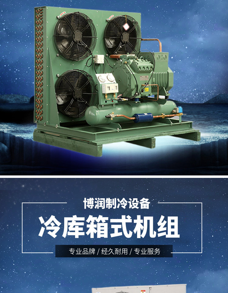 博润制冷大明半封闭风冷机组6WD-25.2冷库制冷机组压缩机制冷设备(pic7)