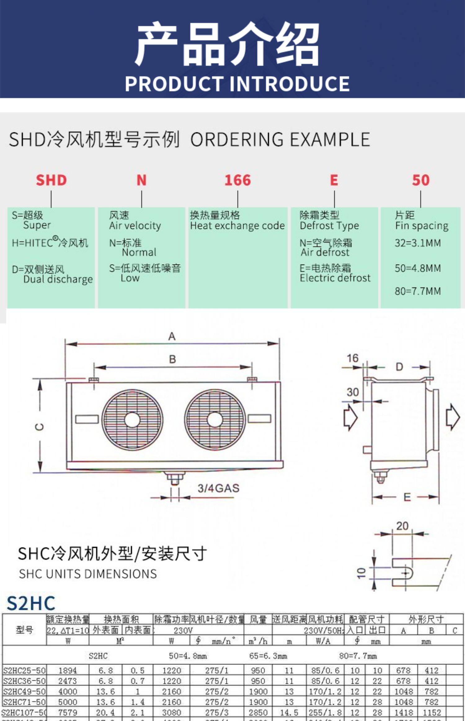 S2HC85E65路伟蒸发器 意大利康达托冷风机 LU-VE冷风机 冷库设备(pic6)