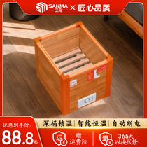 Sanma solid wood electric fire barrel heater household stove Anhui fire barrel foot dryer foot warmer Hunan fire box