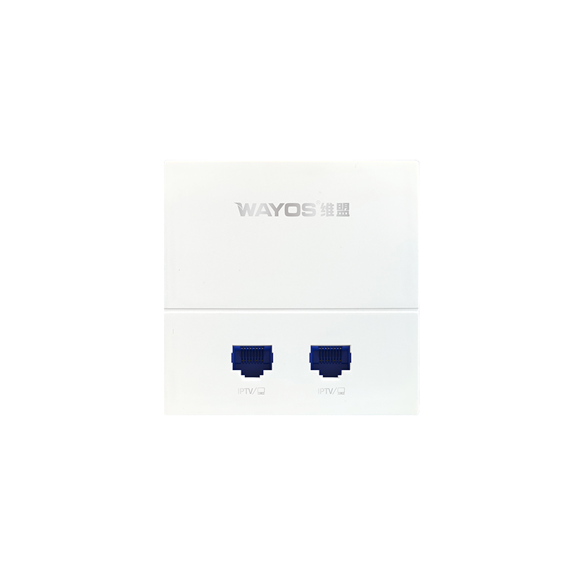 Wayos Wap-3018 Gigabit Dual-Band In-Wall Wireless Panel Ap86 Type Villa Restaurant Whole-House Coverage Wifi Access Mobile Phone Management